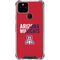 University of Arizona Wildcats Logo Split Red Google Pixel 5 Clear Case